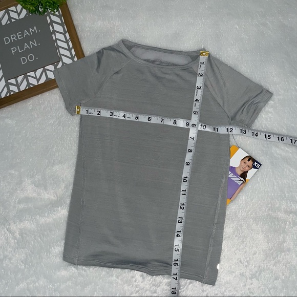 Nwt Avia Girls activewear T- shirt Tie & keyhole back pullover crew Athletic* - Picture 10 of 11